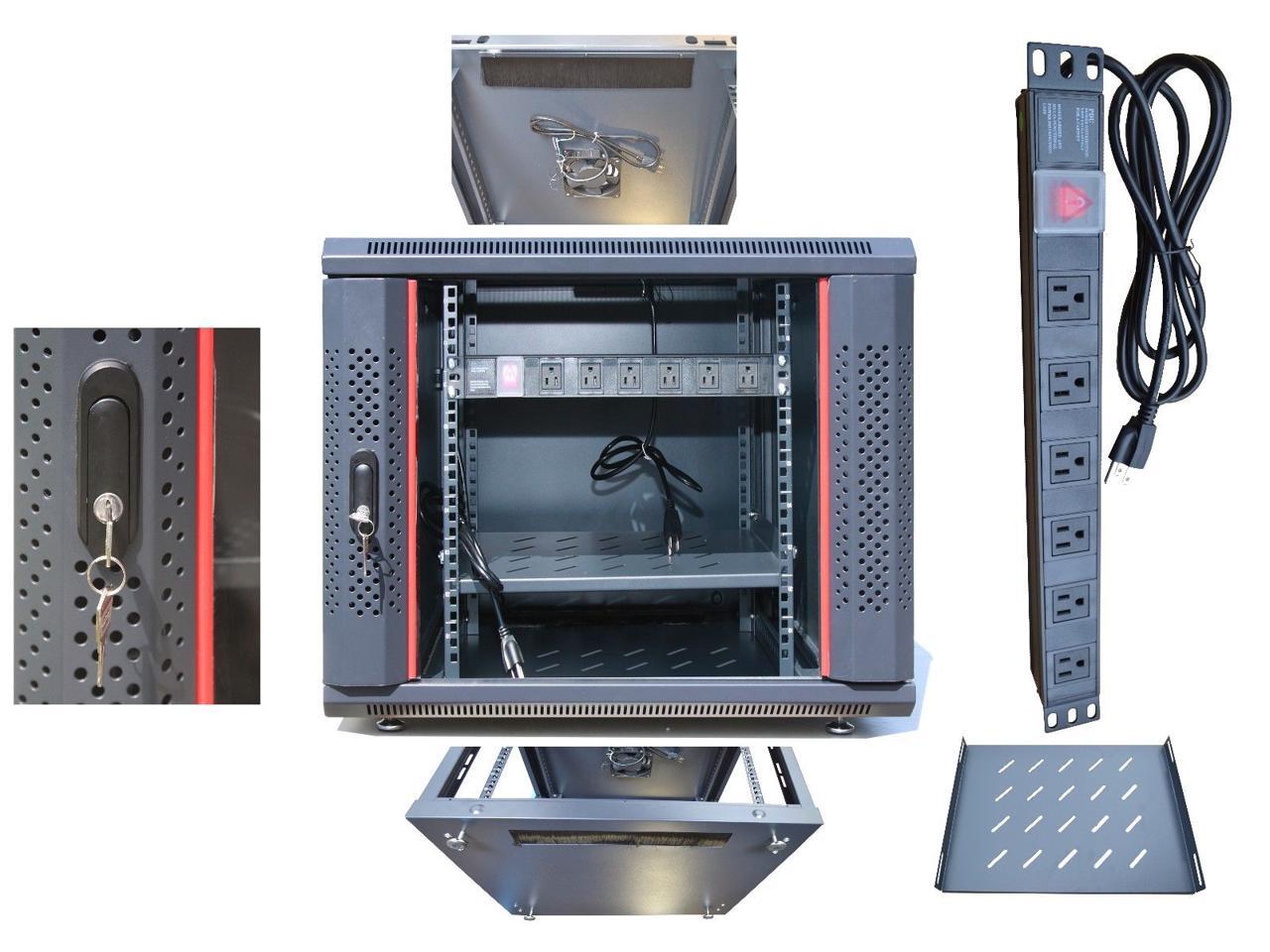 15U Free Standing Server Rack Fits Most of Servers