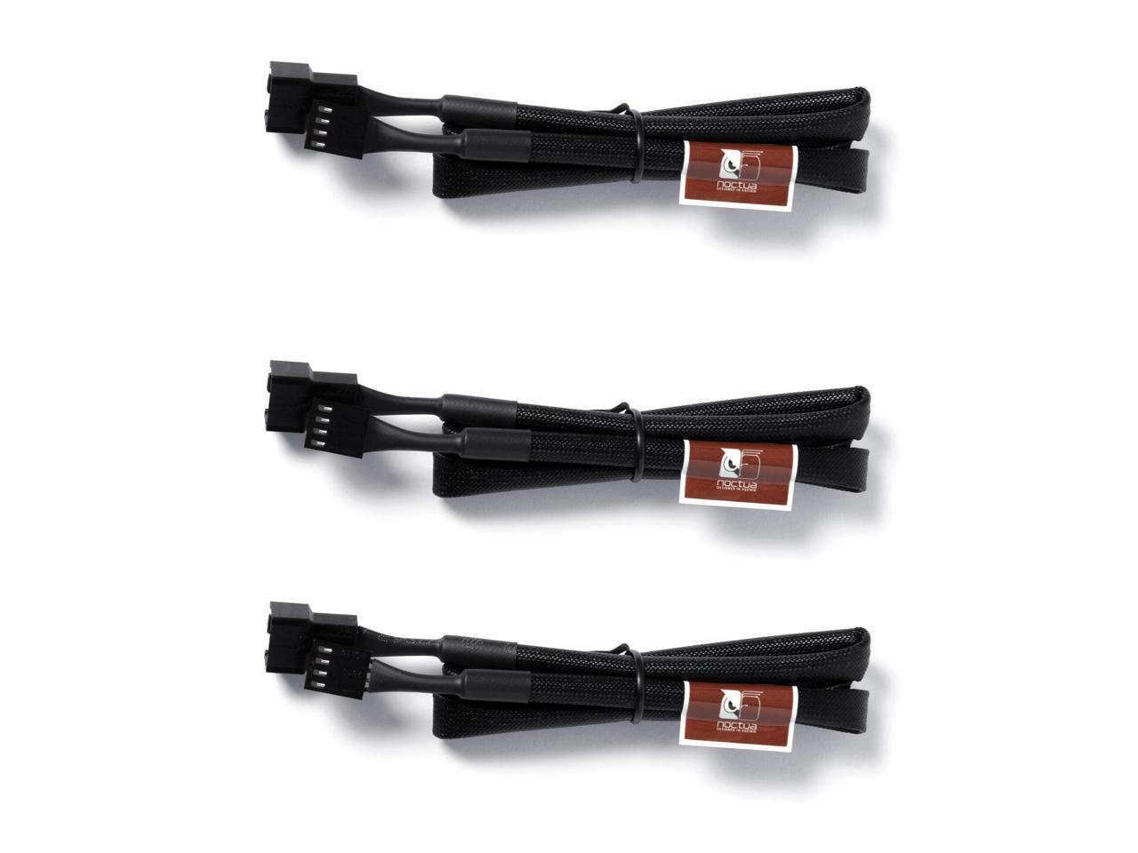 svejsning Bedrag Offentliggørelse Noctua NA-SEC3, 4-pin Fan Extension Cables (60cm, Black) - Newegg.com