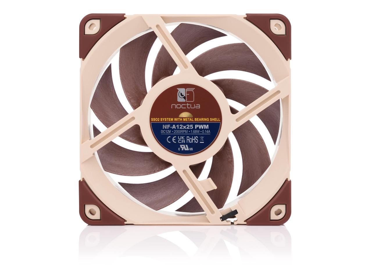 Noctua NF-A12x25 PWM, Premium Quiet Fan, 4-Pin (120mm, Brown) - Newegg.com