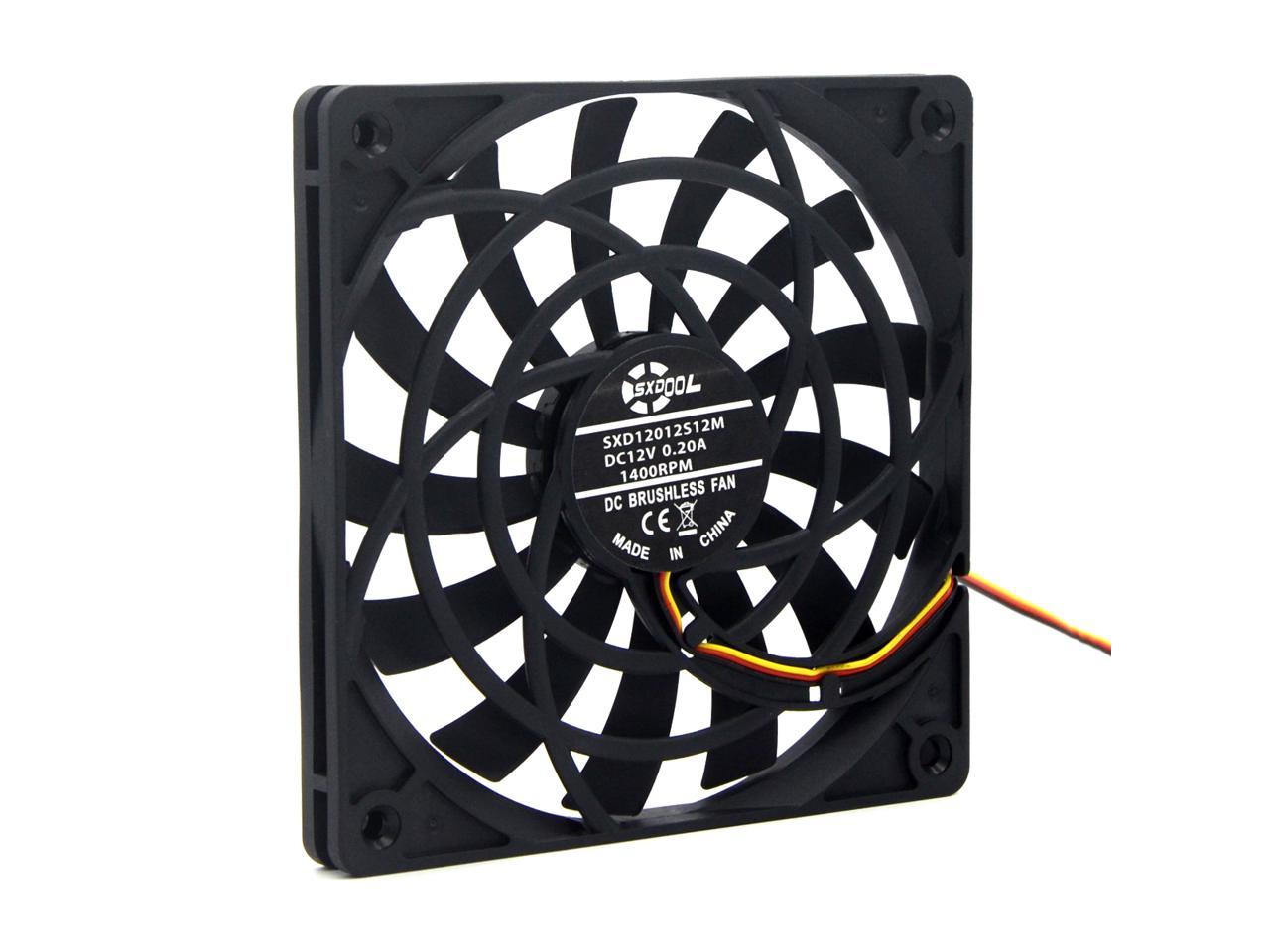 NEW 120mm slim fan 12012 0.19A 12MM thick slim chassis cpu cooling fan ...
