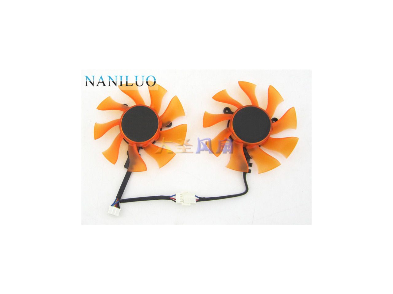 Ventilateur DC Sans Balais 12V 0.5A 75mm - Pour Carte Graphique HD6770, HD6850, HD4860 - Pitch 39x39x39mm