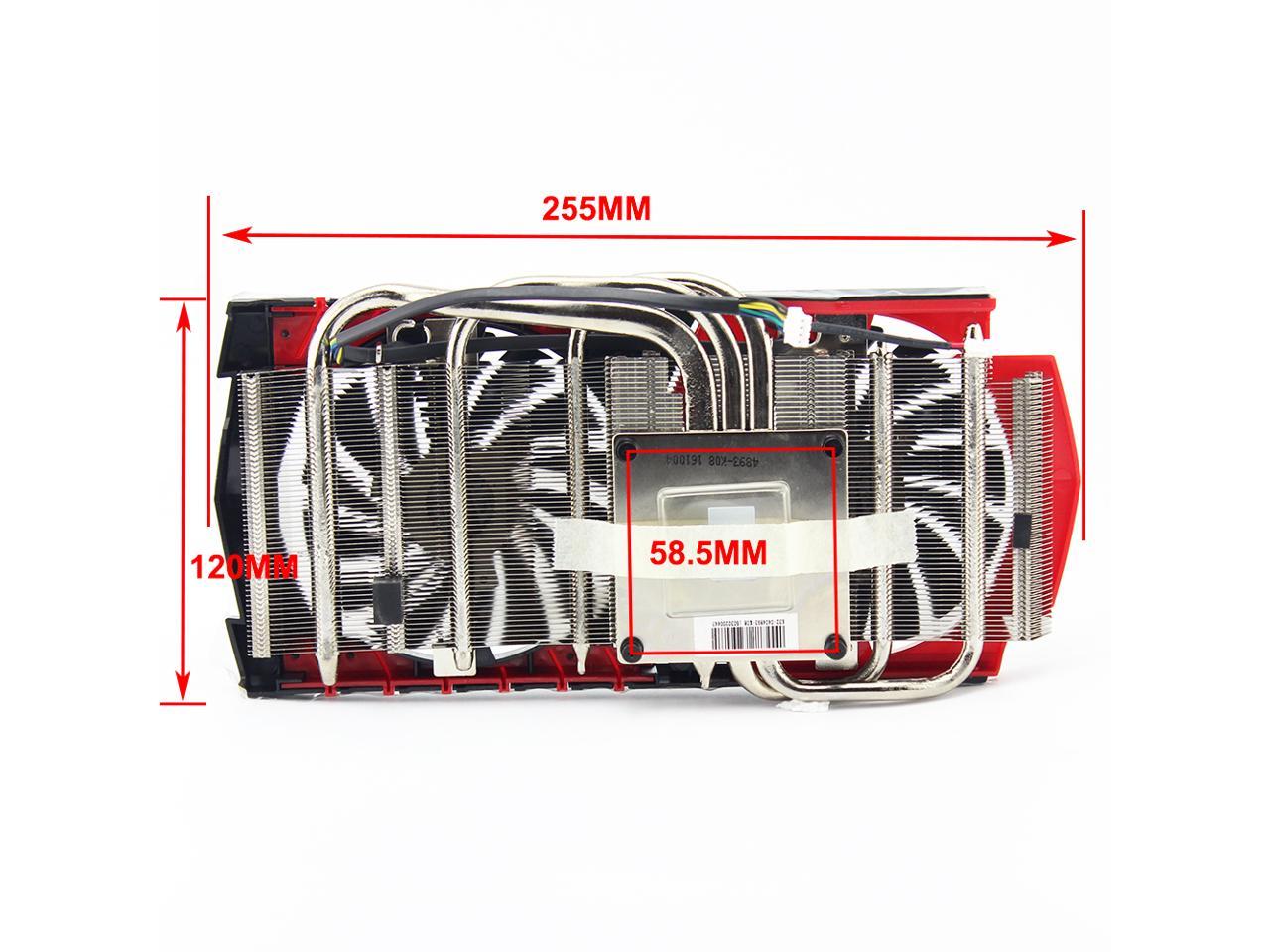 58MM PLD10010S12HH MSI GTX960 fan GTX 960 Fan GAMING radiator fan ...