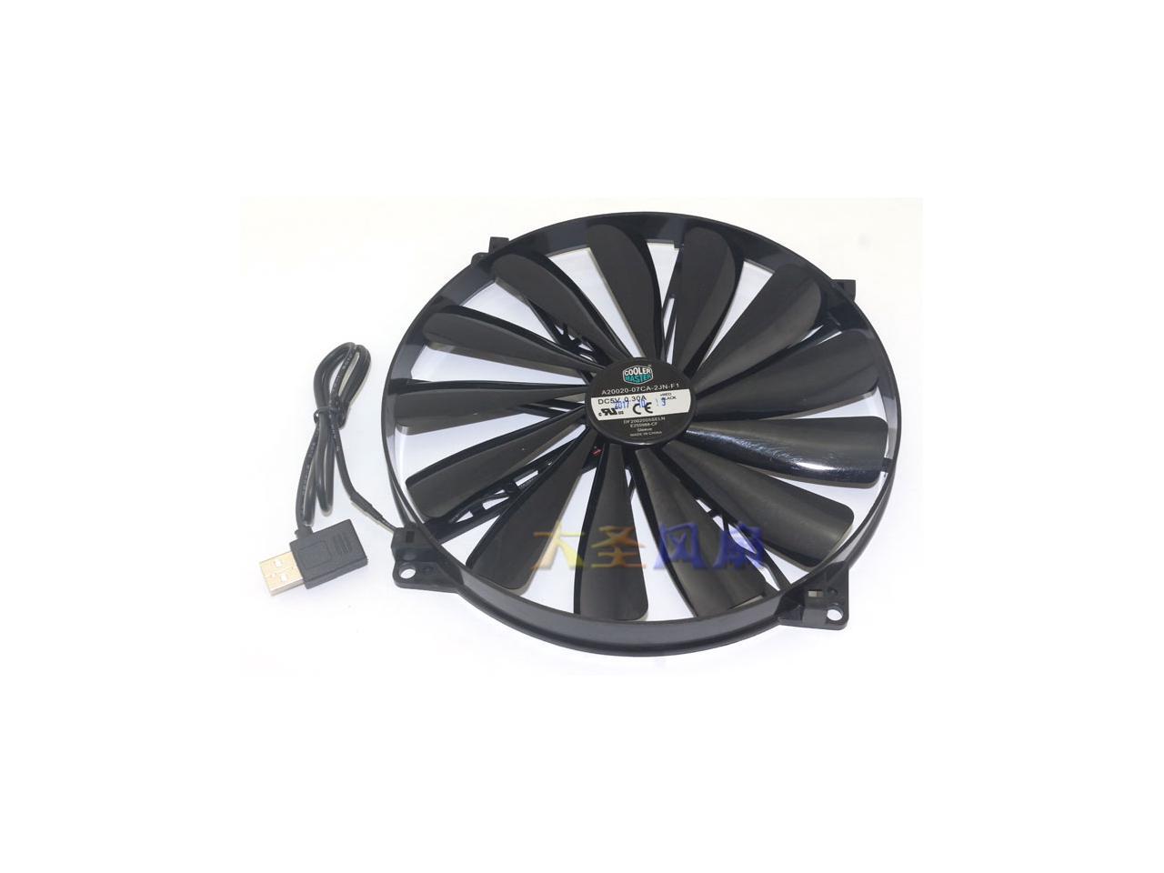 New cooler master 5V USB socket cooling fan A2002007CA2JNF1 200mm