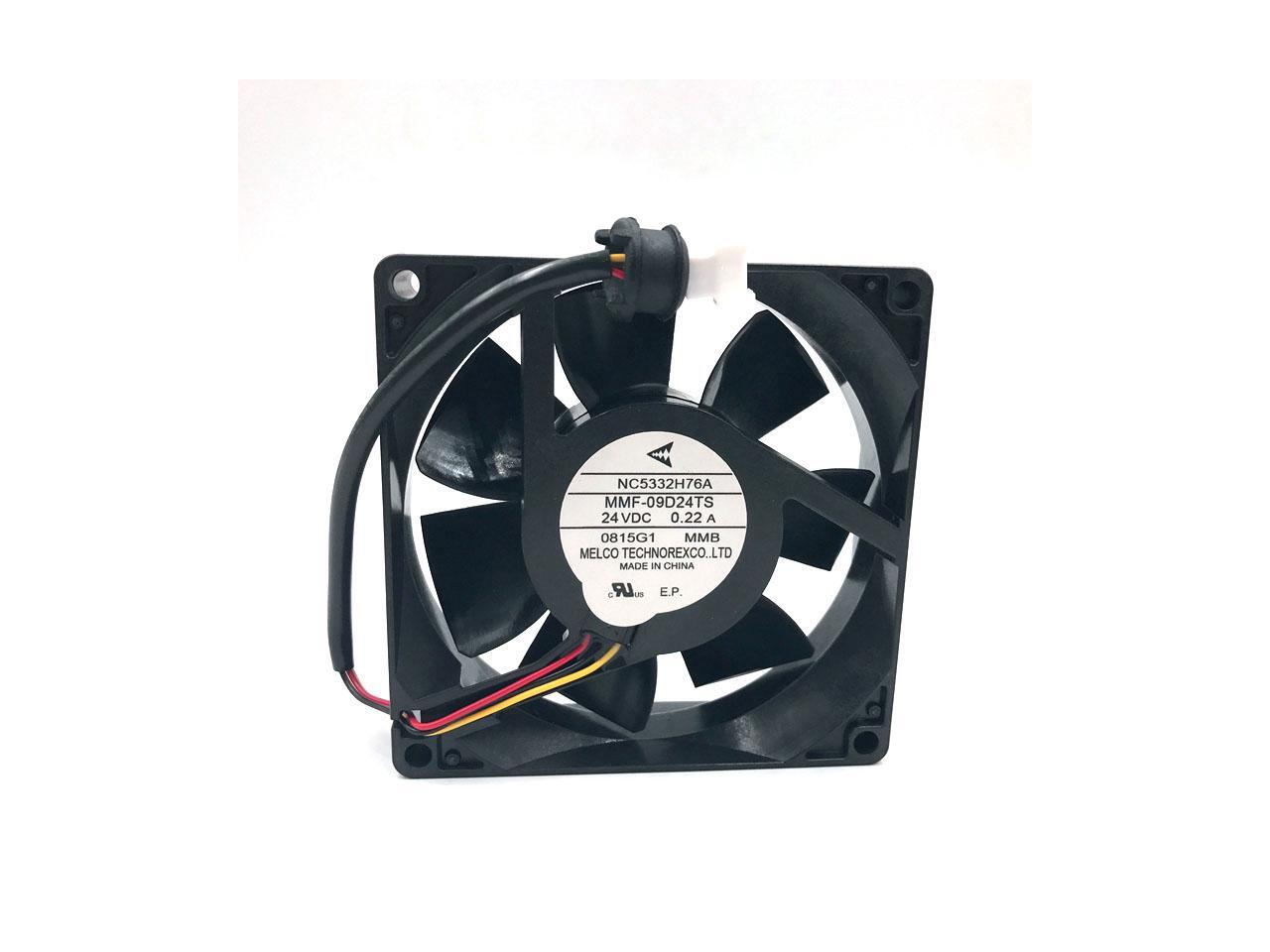 Ventilateur Axial Melco MMF-06G24TS-MM1 - 24V 0,11A - 60x60x25 Mm - À Billes 3 Broches - Neuf