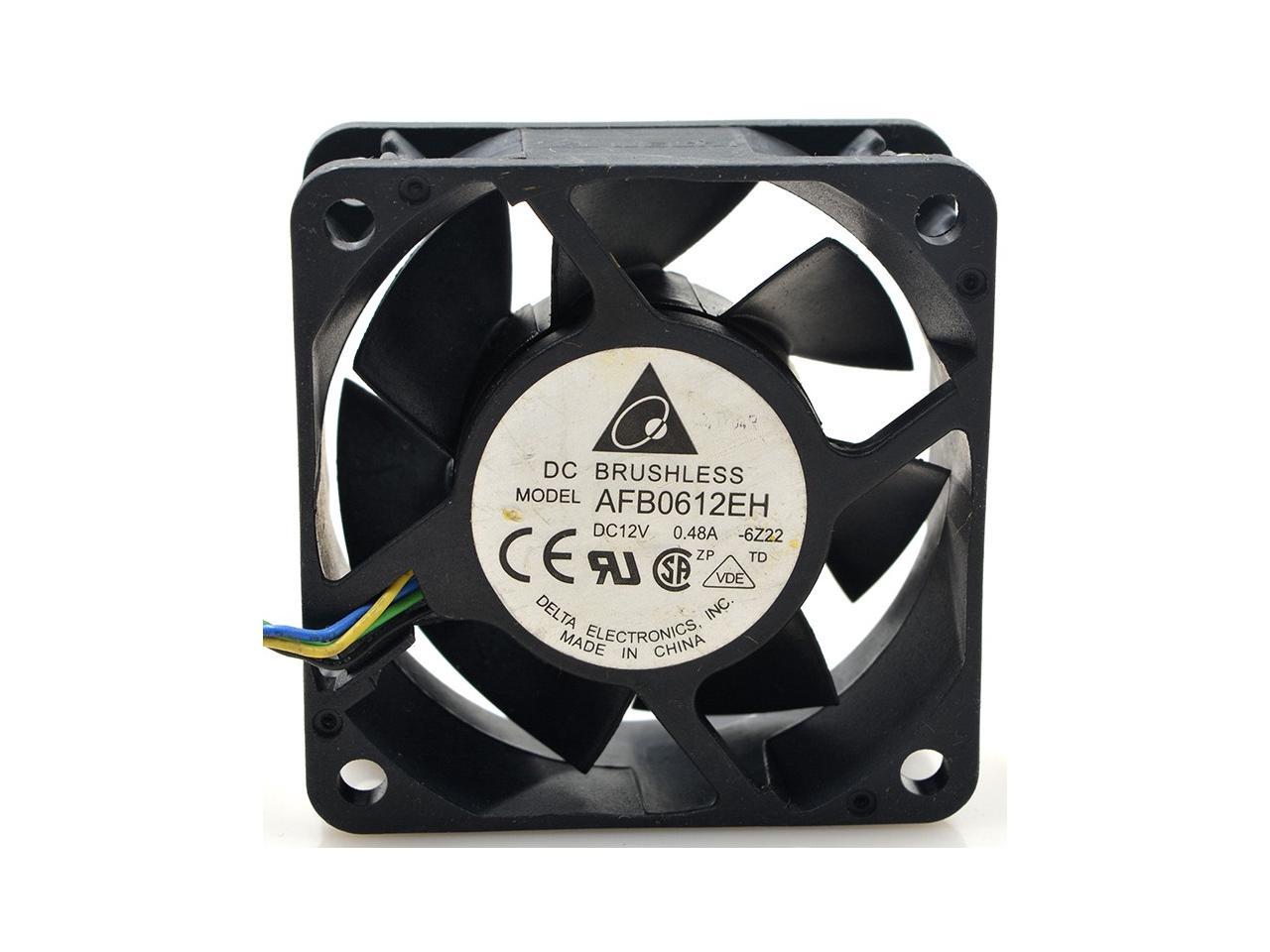 Delta AFB0612EH 12V 0.48A 6025 6cm 4-wire PWM chassis server fan