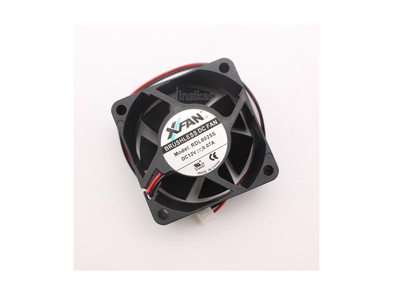 XFAN RDL6025S 12V 0.07A 6CM 60252 line silent computer cooling fan