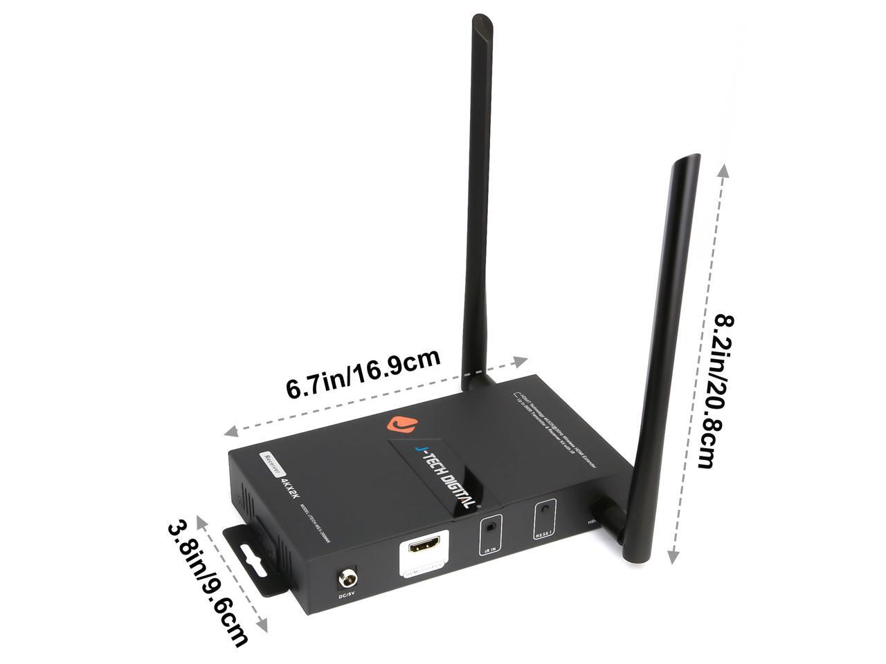 JTech Digital HDbitT Series 1X2 Wireless HDMI Extender DUAL Antenna