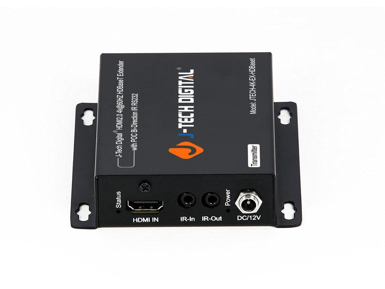 JTech Digital 4K Ultra HD HDBaseT HDMI Extender Over Cat5e/6