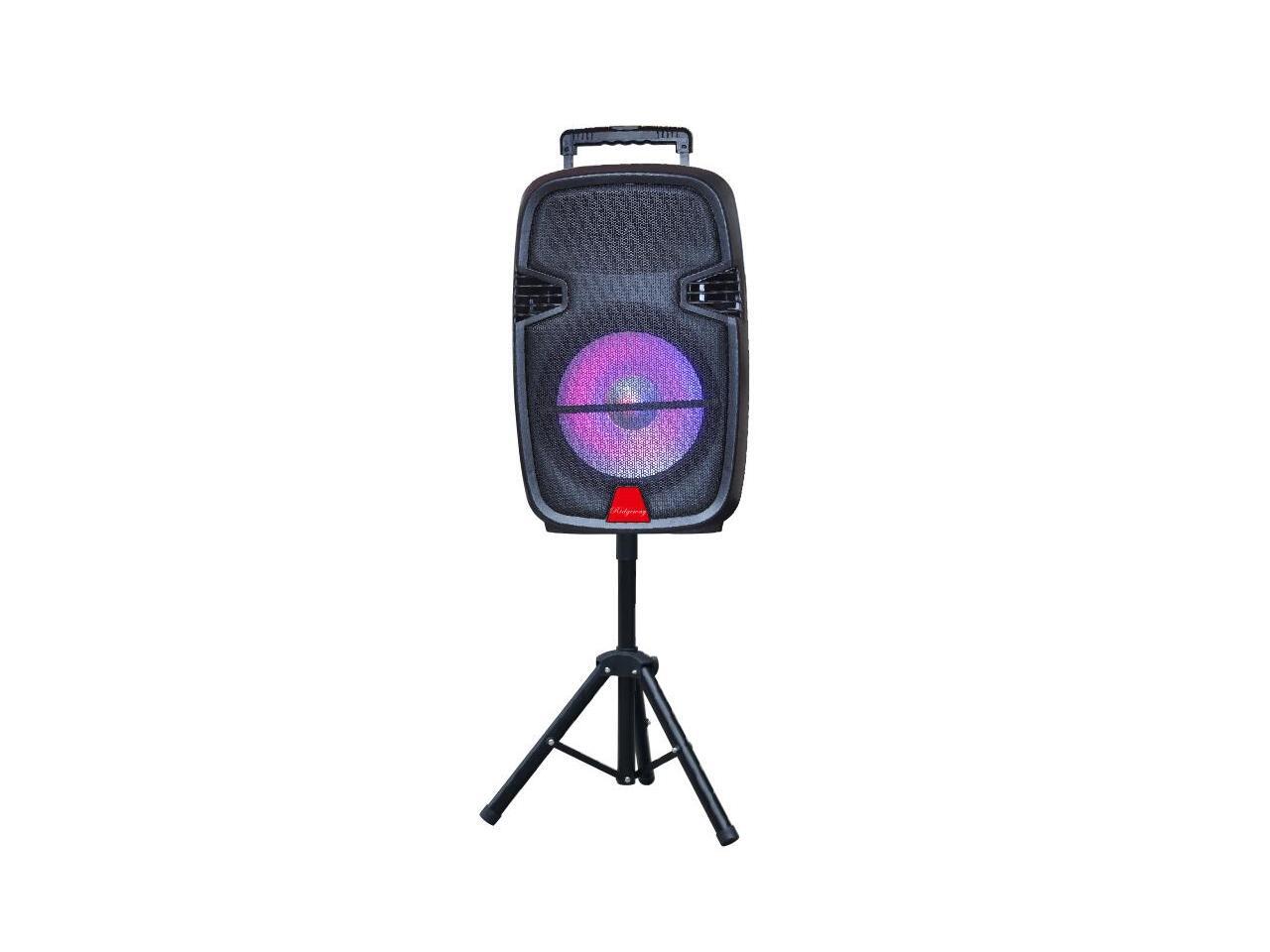 ridgeway rechargeable speaker system with trolley
