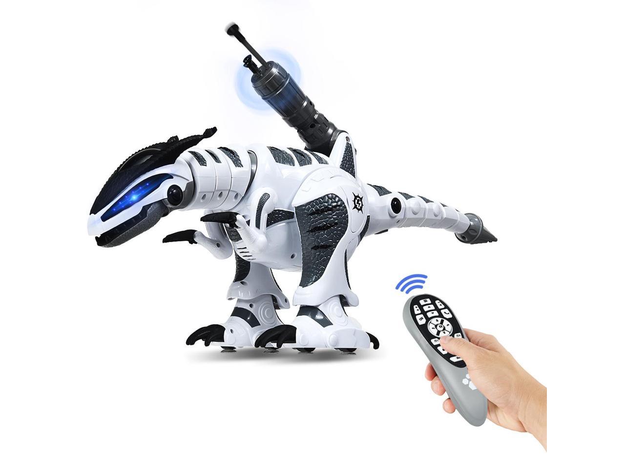 Costway RC Robot Dinosaur Intelligent Interactive Remote Toy Roars ...