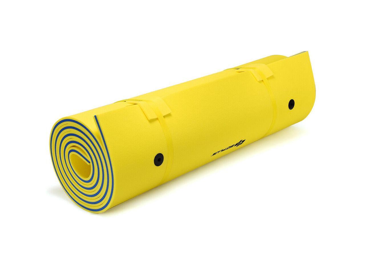 Costway 3 Layer Floating Water Pad Foam Mat Water Recreation Relaxing