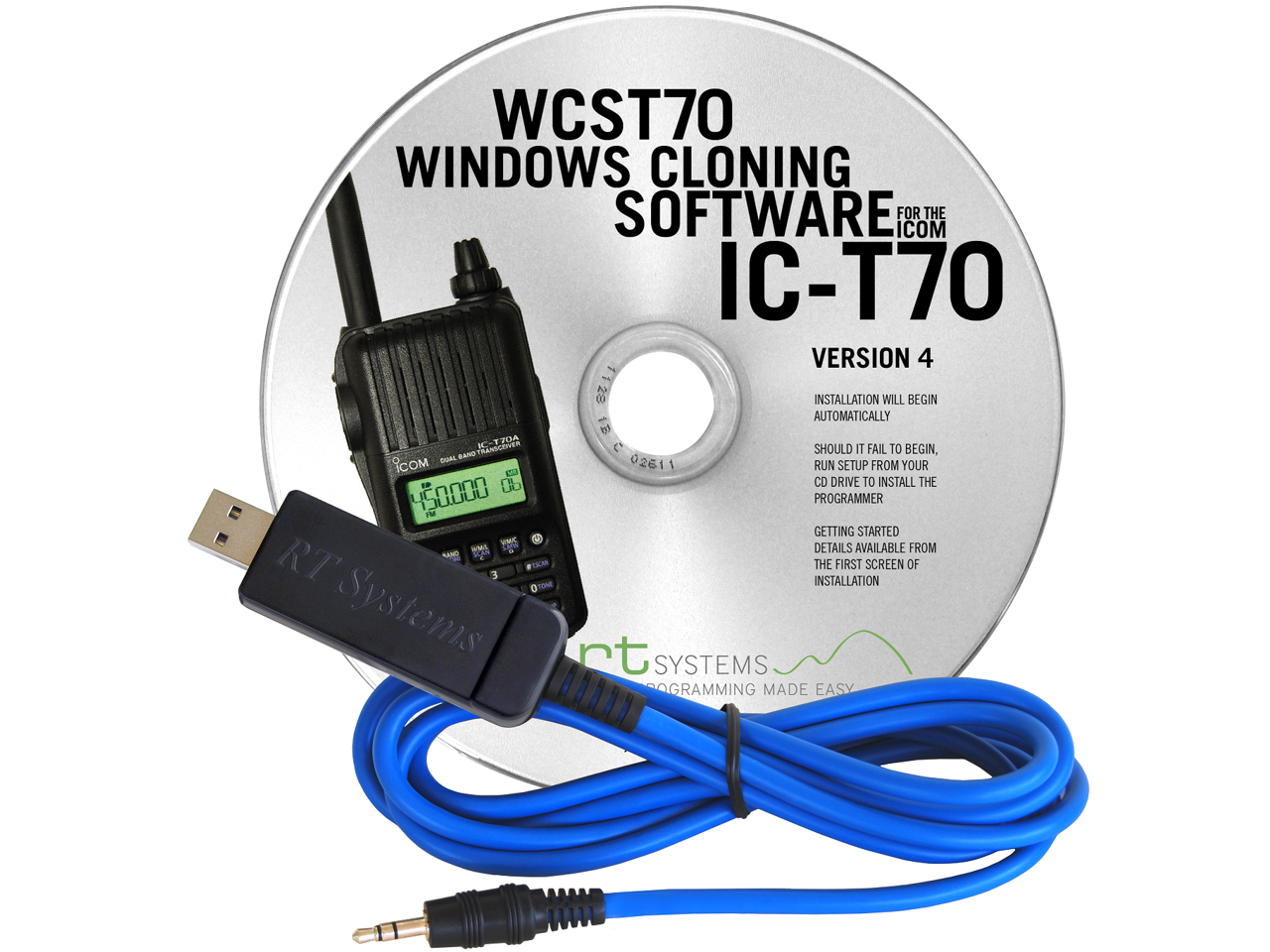 RT-SYSTEMS WCSD5100-USB Programming Software and USB-29A for Icom ID-5100A 