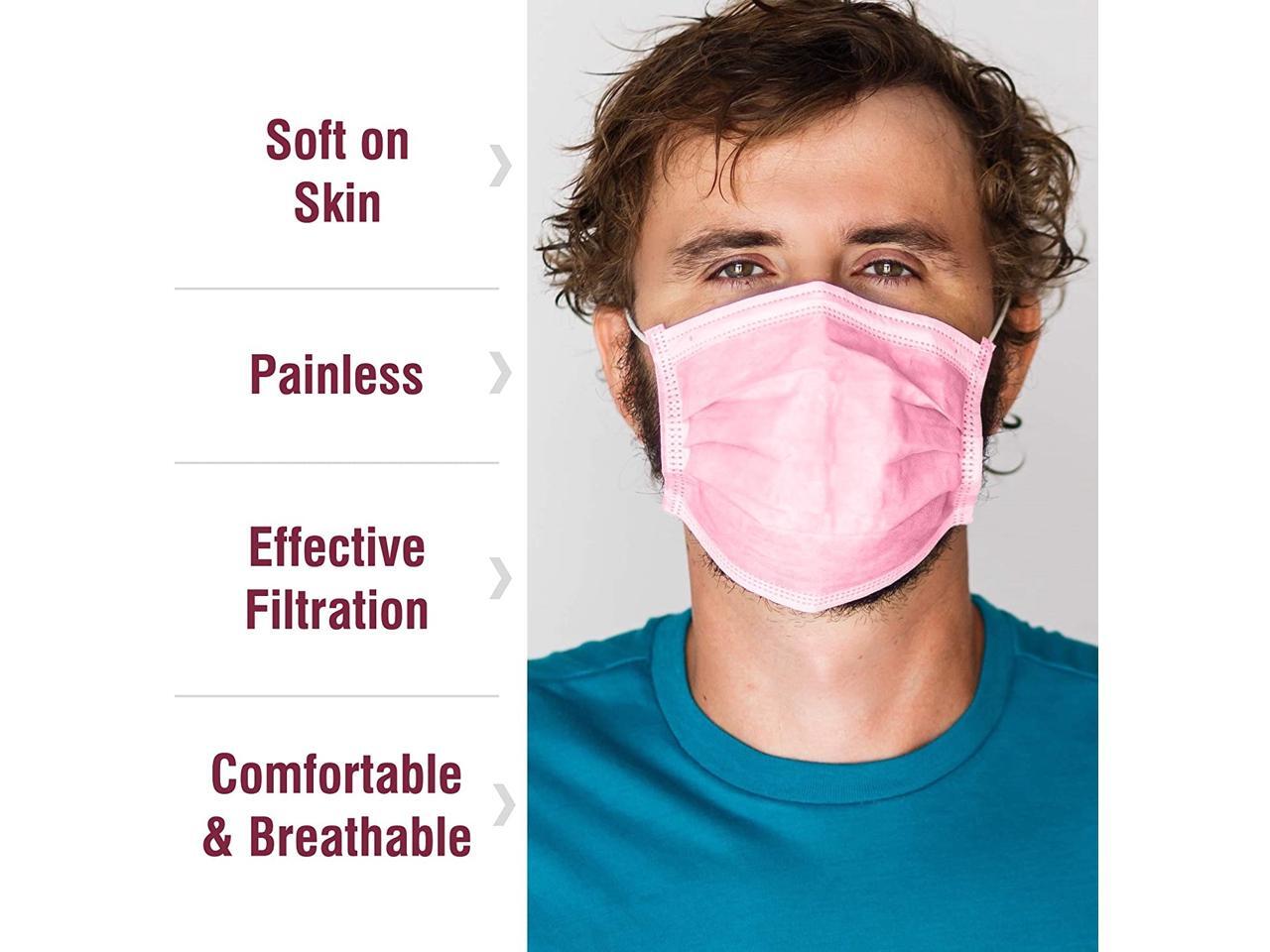 WeCare Protective Face Masks, Box of 50 (each IndividuallyWrapped