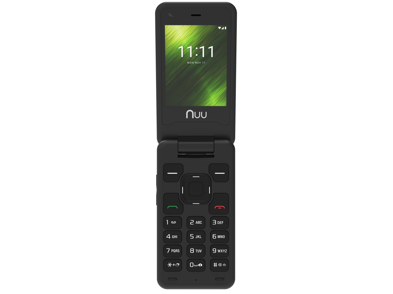 NUU Mobile F4L LTE GSM / Verizon Unlocked Flip Phone Black