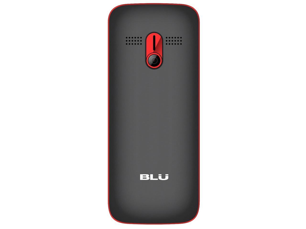 BLU Z4 Z190 Unlocked GSM Feature Phone w/ Built-in Flashlight - Red