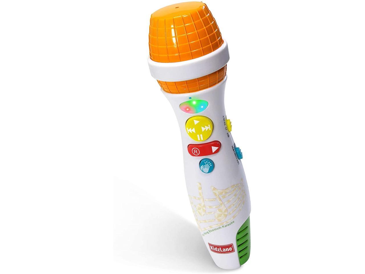 Kidzlane Kids Karaoke Microphone with Bluetooth, Voice Changer, and 10 ...