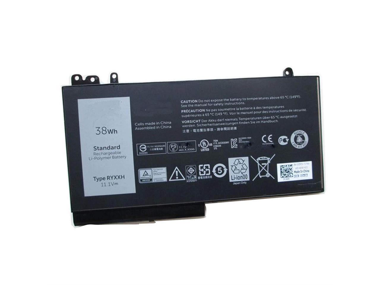 11 1v 38wh Ryxxh 09p4d2 9p4d2 Replacement Laptop Battery For Battery Dell Latitude 12 5000 E5250 Series Notebook 09p4d2 9p4d2 Newegg Com