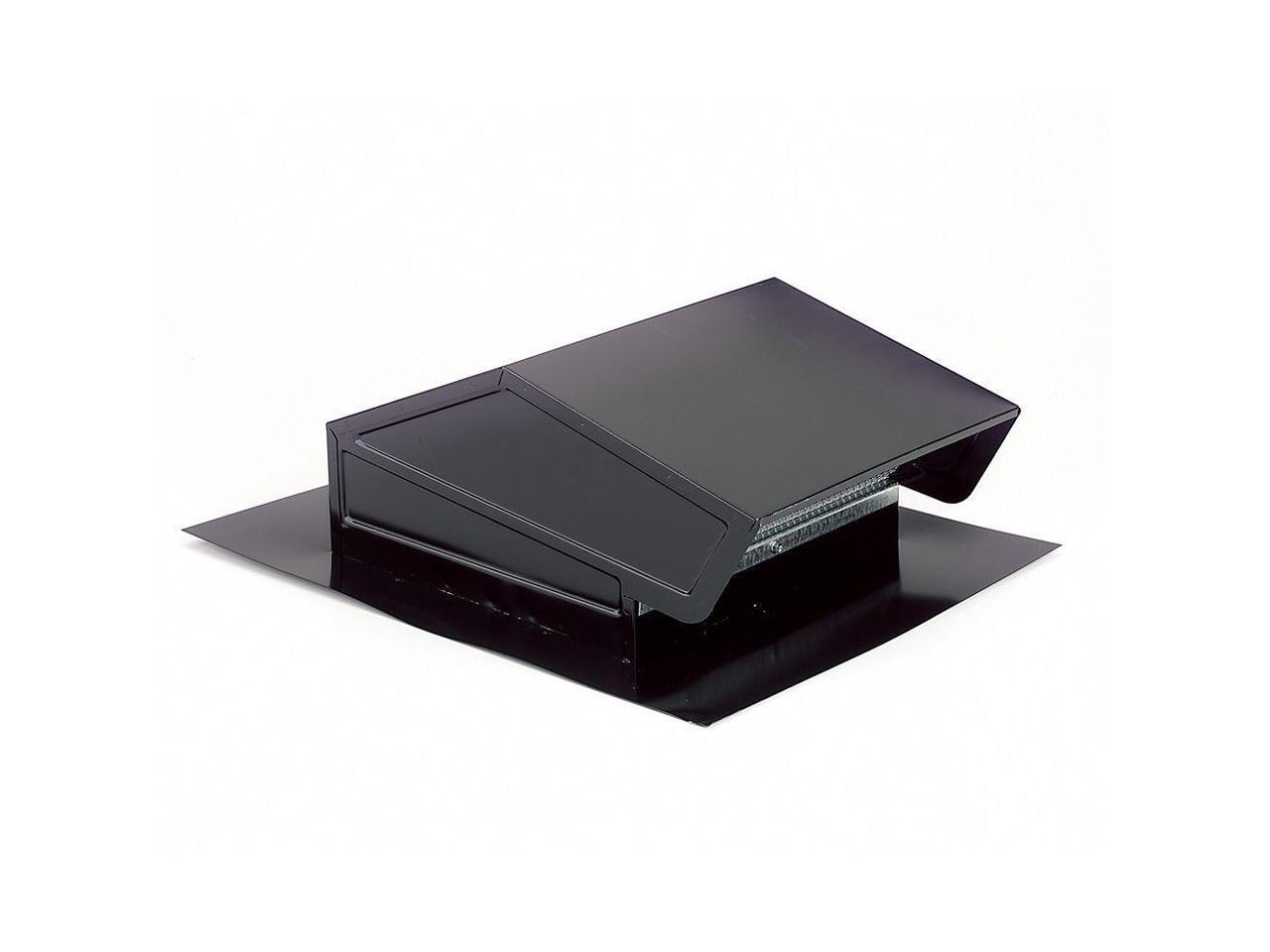 BROAN 634M Roof Cap With Built In Damper, 6" Round Duct, Black