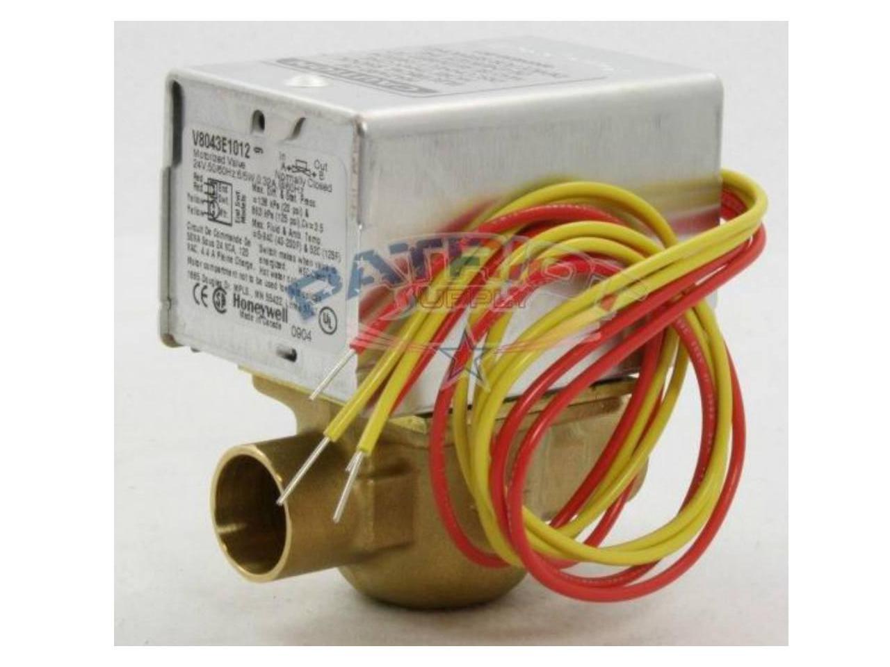 Honeywell V8043E1012 3/4" Sweat Normally Closed Zone Valve (24V, 18