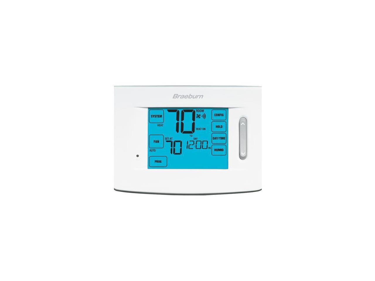 Braeburn Low Voltage WiFi Thermostat, Stages Cool 2, Stages Heat 3