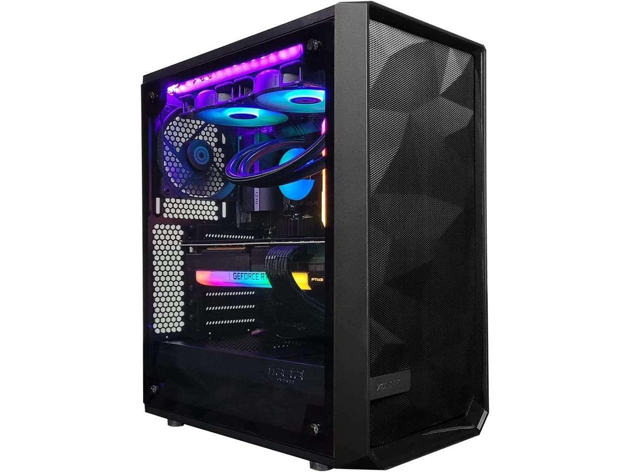 XPC Meshify Gaming and Entertainment Desktop (Intel 12th Gen i5-12600K  10-cores 4.9GHZ Turbo, 64GB DDR5 RAM, 1TB NVMe SSD + 2TB HDD, RTX 3080  10GB, Windows 11) Gamer Computer PC - Newegg.com