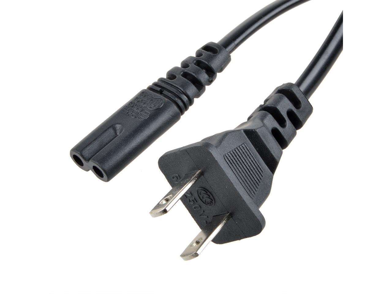ABLEGRID 2 Prong Printer Power Cord/Printer Power Cable for Canon PIXMA  MP160 And Many Different Other Model Canon HP,Lexmark,Dell,Brother,Epson