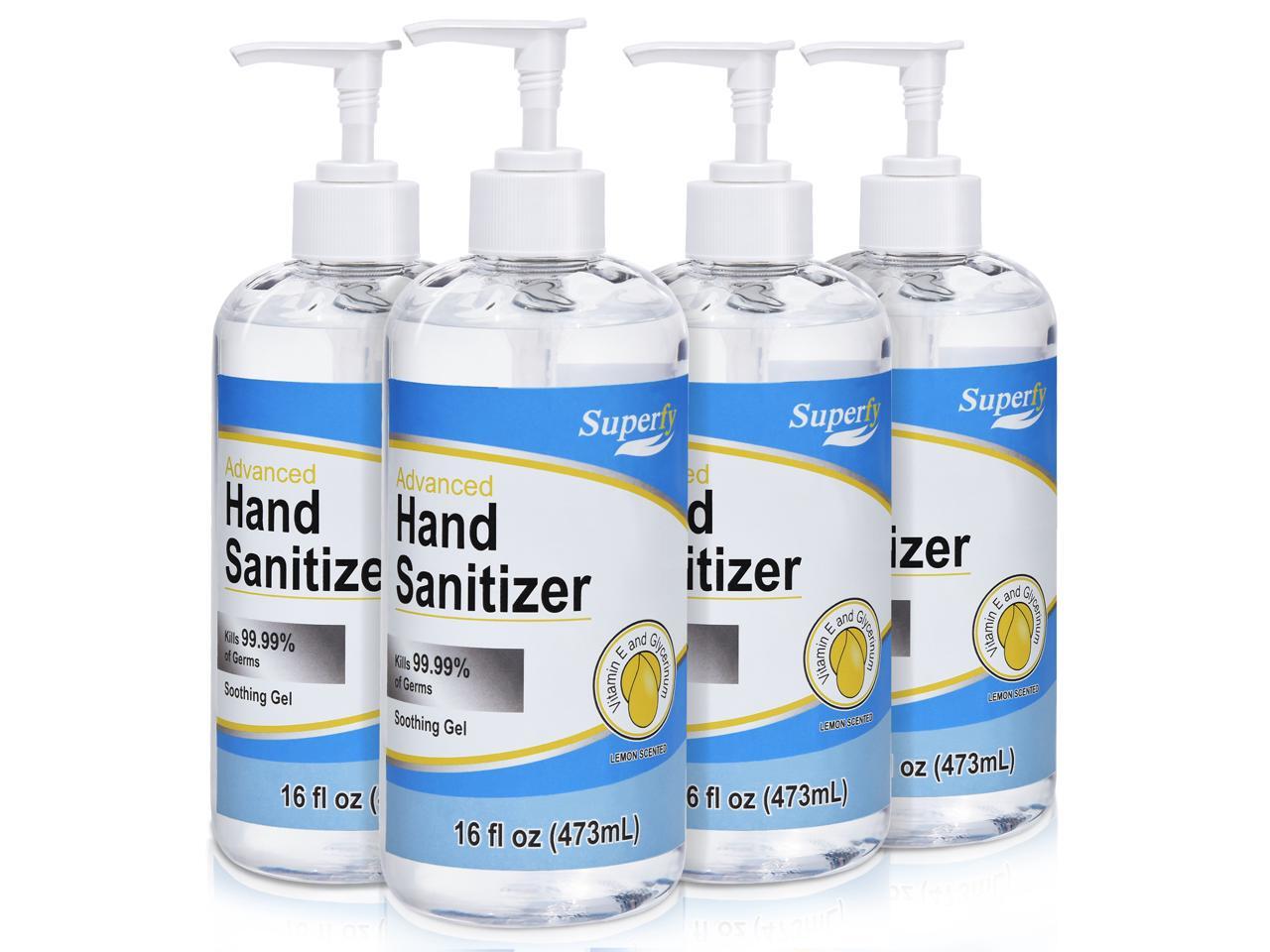 Superfy Hand Sanitizer, Moisturizing Gel Hand Wash with Pump,Noresidue