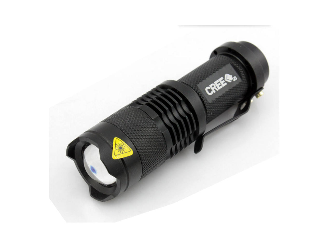 5X Mini CREE Q5 7W 2000Lm LED Flashlight Torch Lamp Adjustable Focus Zoom Light. 