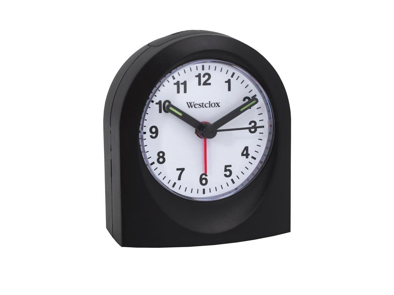 Westclox(R) 47312A Bedside Analog Alarm Clock (Black)