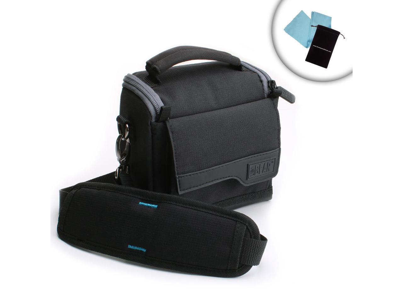 Canon Vixia and More Shoulder Strap and Ripstop Nylon Compatible with HF R800 USA Gear Camcorder Case with Protective Customizable Dividers Accessory Pockets