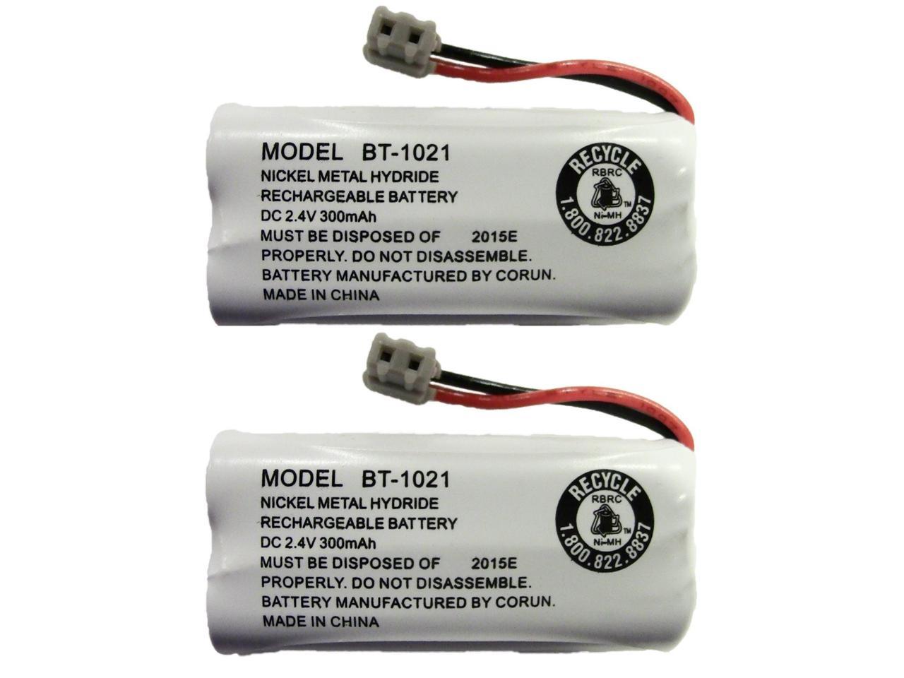 JustGreatDealz Battery BT-1021 BT1021 BBTG0798001 for Uniden Cordless Handset Telephones 2-Pack 