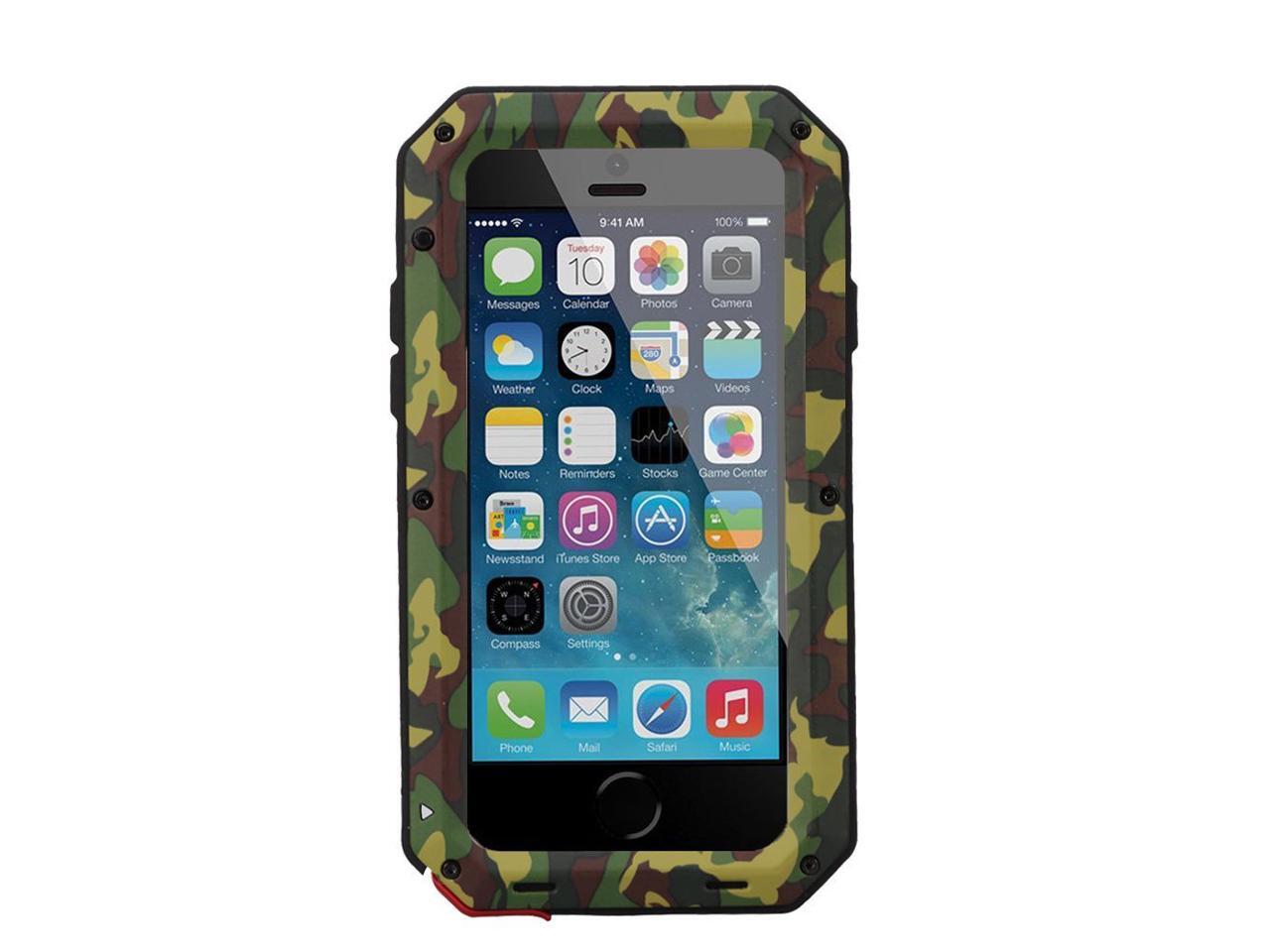 Luxury Doom Armor Dirt Shock Metal Aluminum Cell Phone Case For iPhone