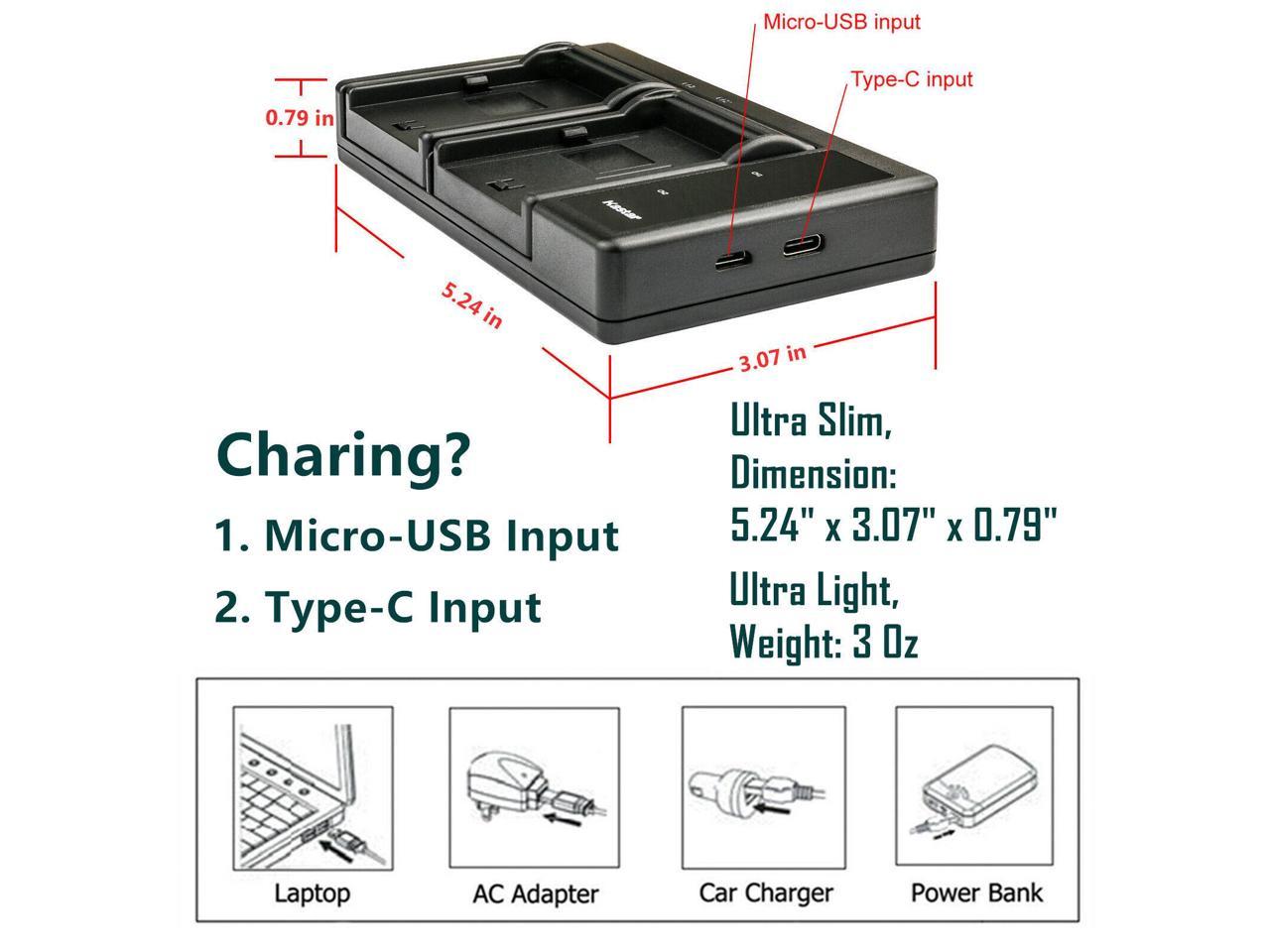 Kastar 4 Pack Npbx1 Battery And Ltd2 Usb Charger Replacement For Sony