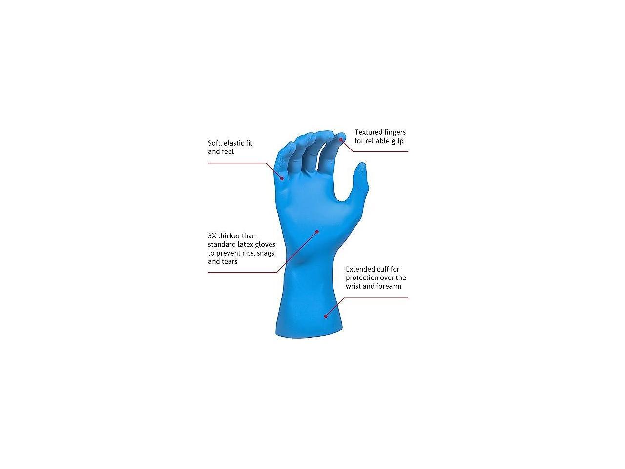 Microflex SafeGrip SG375 Extra Thick Disposable Latex Gloves for Life