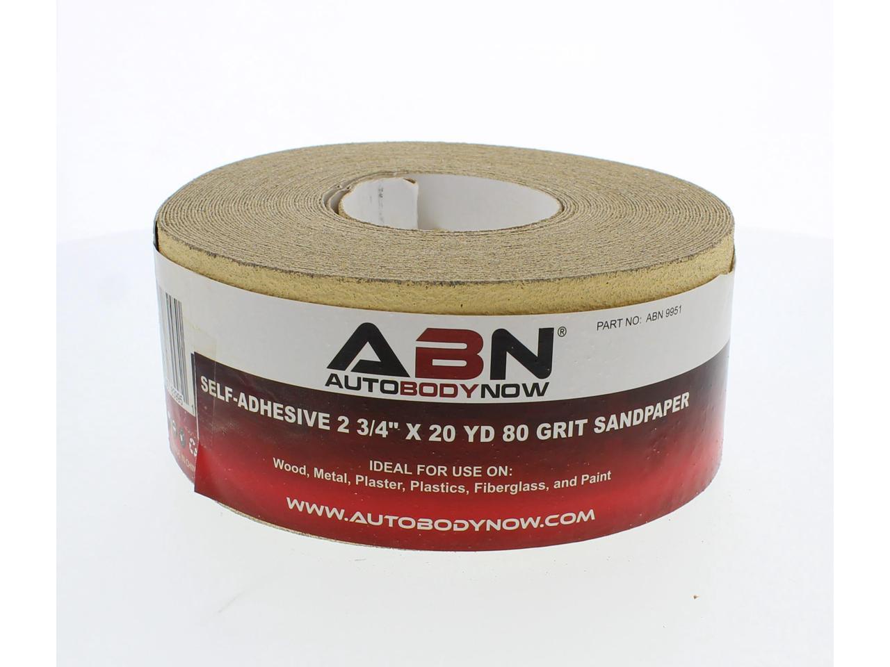 ABN Adhesive 80Grit Sandpaper Roll 23/4” Inch x 20 Yards