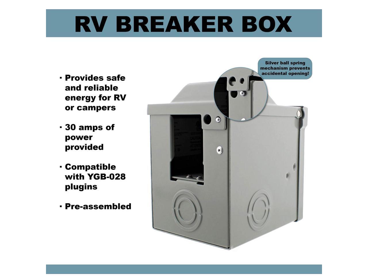 Dumble Rv Breaker Box Rv Electrical Outlet Rv Plug Box Rv Box 30 Amp Rv Panel Newegg Com