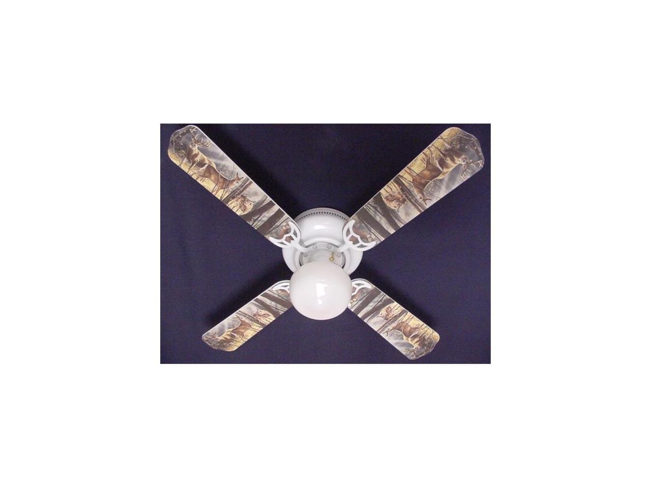 Ceiling Fan Designers 42fan Ani Dbdh New Deer Buck Doe Hunting Ceiling Fan 42 Neweggcom