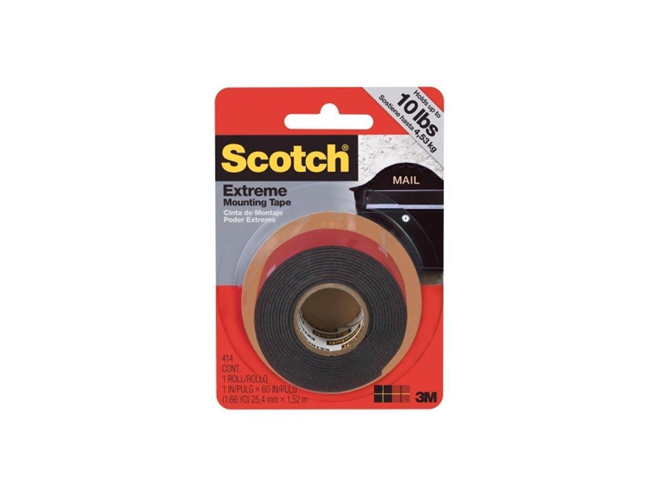 3M Extreme ScotchMount DoubleSided Mounting Tape & Strips 1 in x 60