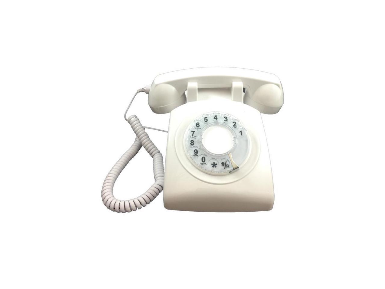 Cortelco ITT-500WHT Rotary Single Line Desk Phone - White - Newegg.com