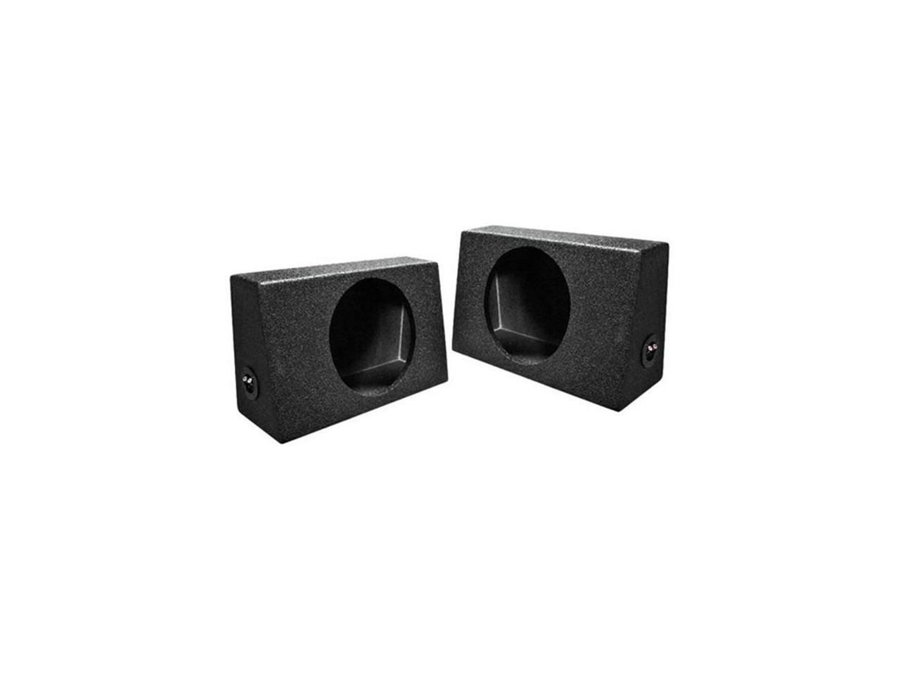 QPower QBomb Single 10 Inch Sealed Subwoofer Sub Boxes Bedliner Spray, 2Pack