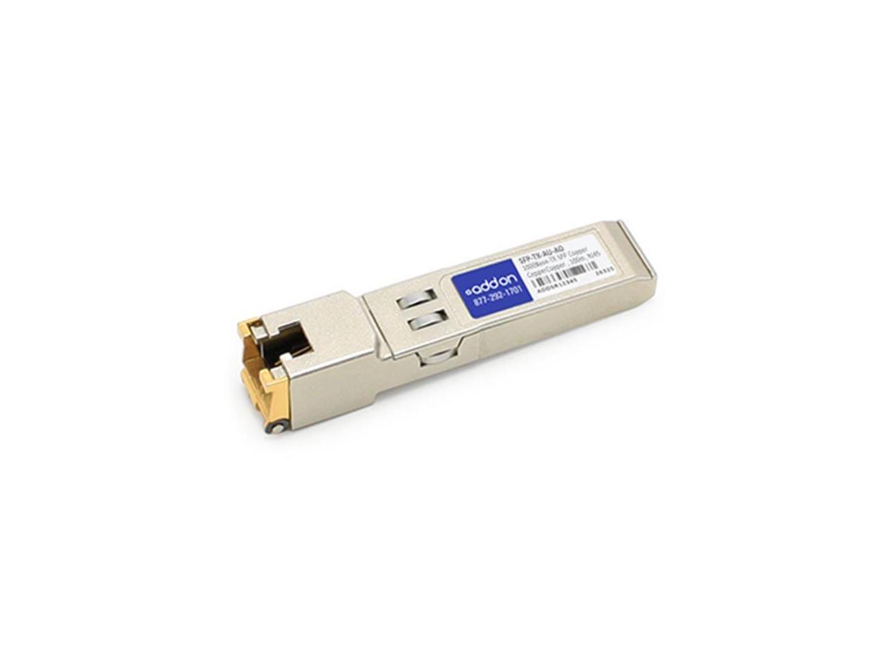 AddOn Aruba Networks SFP-TX-AU Compatible 10/100/1000Base-TX SFP ...