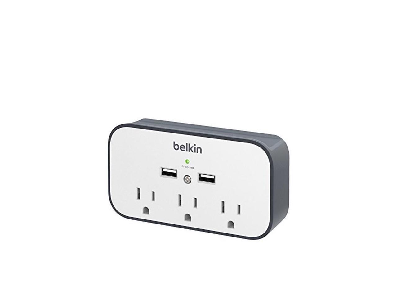 Belkin-Power BSV300TTCW 3-Outlet 2.4 Amp 3 AC Wall Mount Cradle Surge