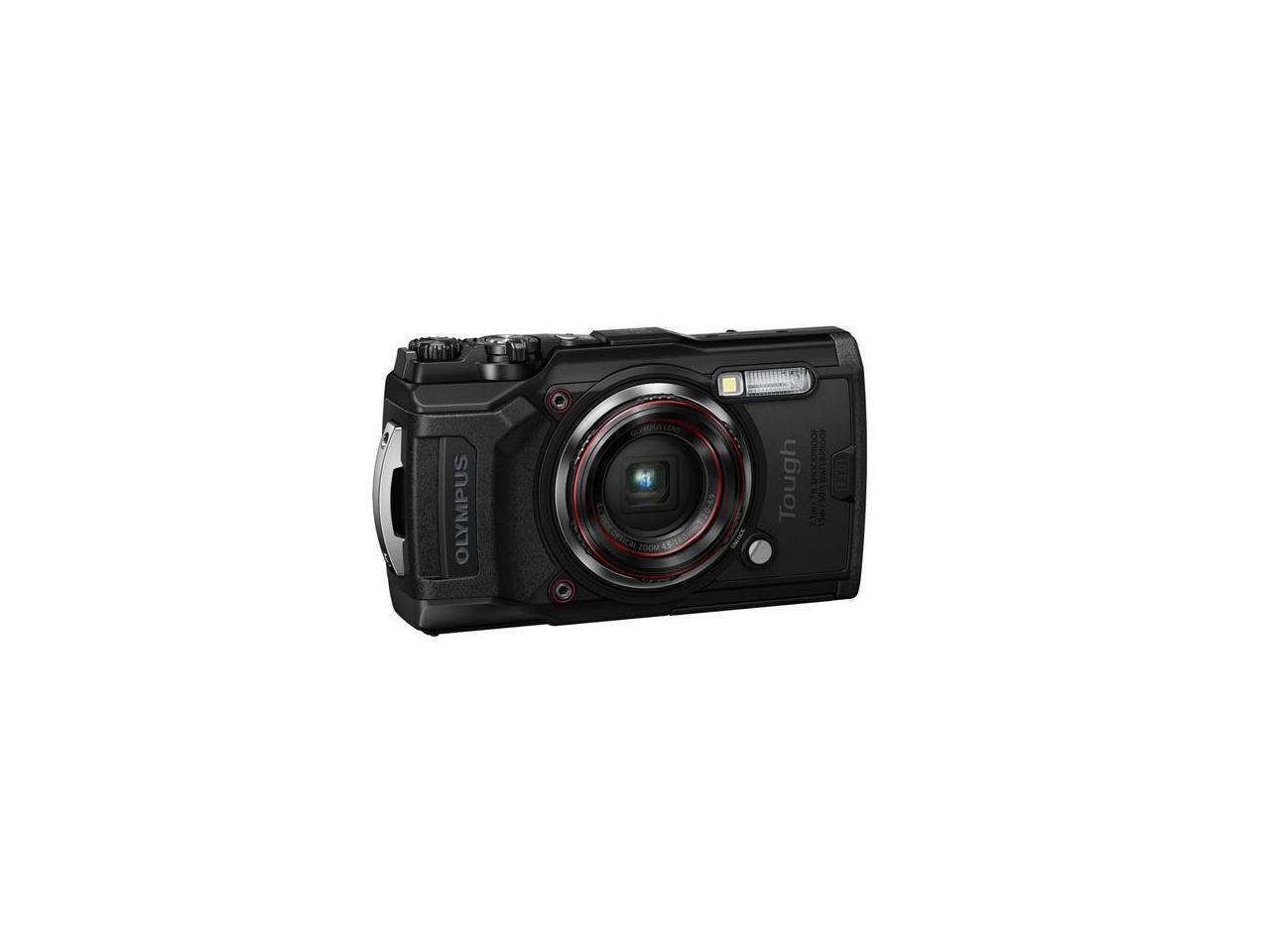 Olympus Tough TG6 Waterproof Camera, Black (050332192430)