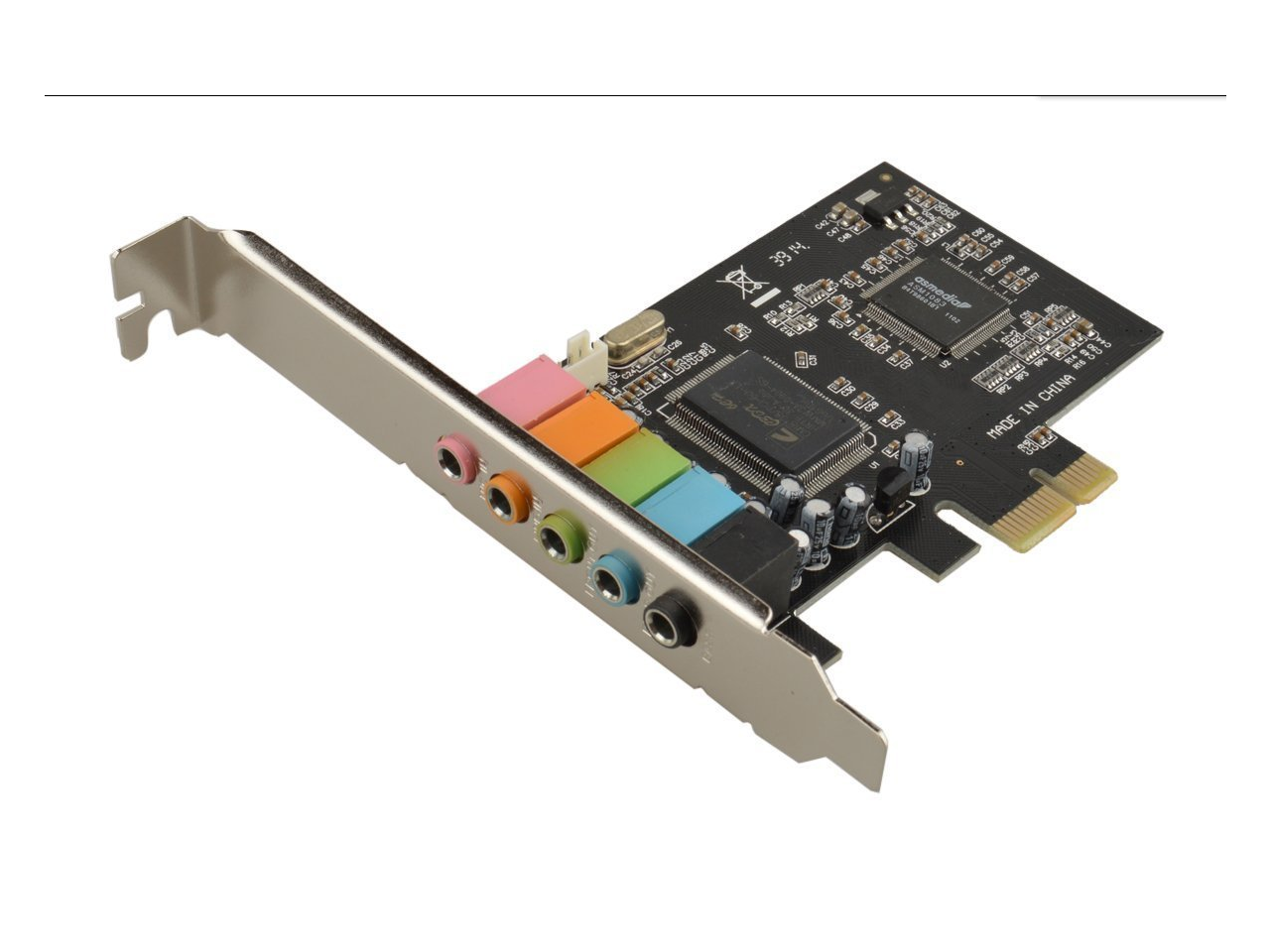 Какую звуковую карту. Внутренняя звуковая карта Manli m-cmi8738-6ch. PCI Express Sound Cards (5.1 channel). Звуковая карта PCI Express PCI-E Color 1. Внутренняя звуковая карта Manhattan PCI Sound Card 5.1.