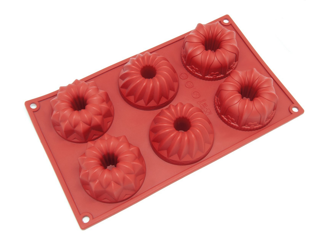 Details about   Silicone Cake Mold Pan 24 Cavity Mini Bundt Baking Savarin Mould Cookie Bakeware 