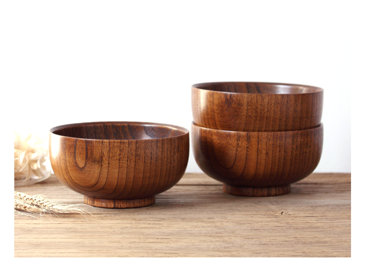 Natural Jujube Wooden Bowl for Serving Rice Soup Round Salad bowls,Jujube Wood Bowls(10.5cm