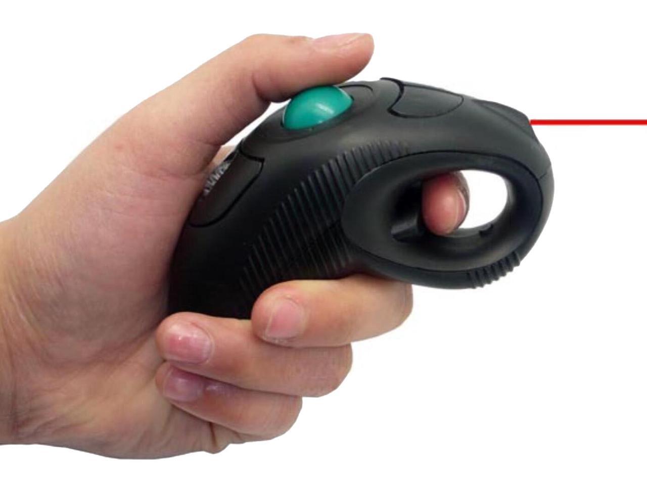 2.4GHz Trackball Wireless Finger HandHeld USB Mouse, Ergonomic Handheld