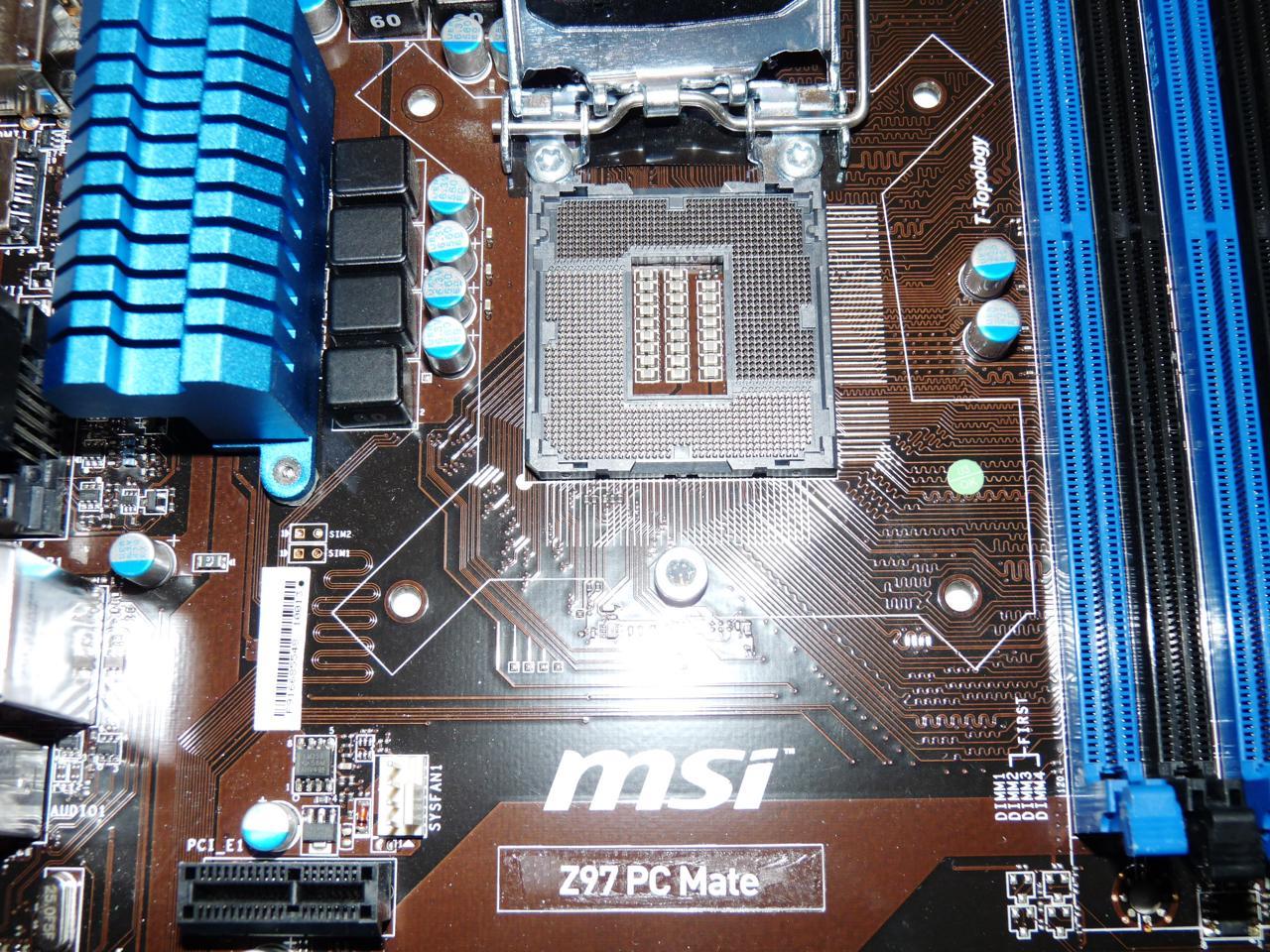 Материнская плата msi z97 pc mate совместимость