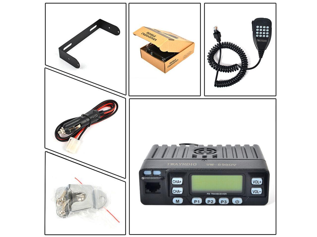 HYS 25W FM VHF/UHF Dual Band Amateur Mini Taxi Ham Car Mobile Radio FM ...