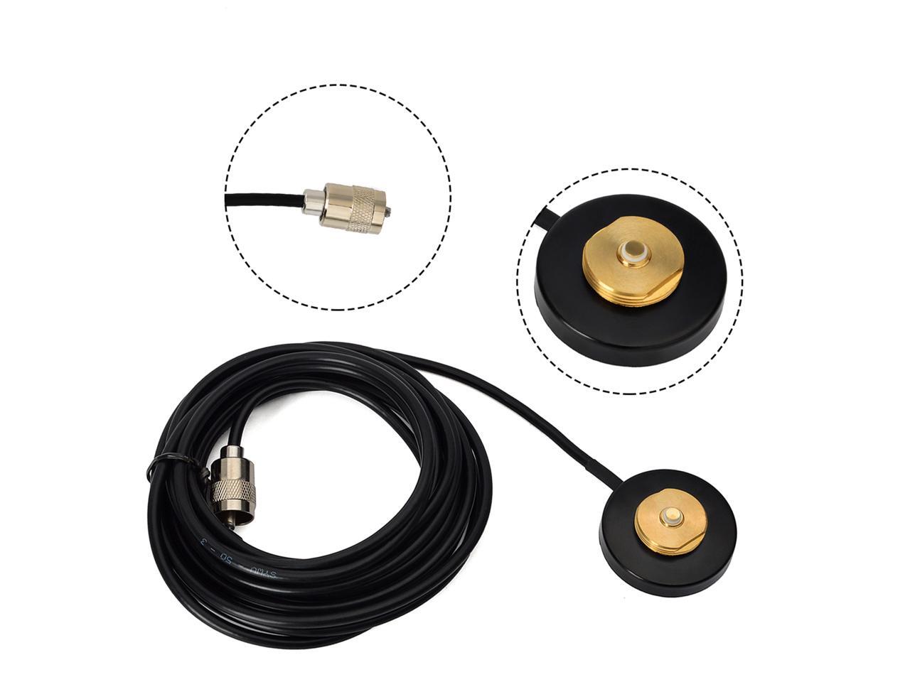 HYS NMO Mount base 5M Cable PL259 UHF Plug With NMO Dual Band Antenna for Car Motorola